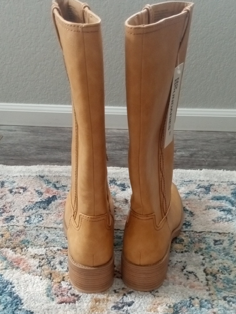 Tan Mid-calf Riding Boots - Picture 5 of 10